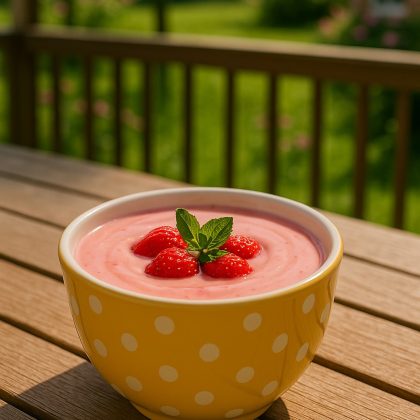 🍓 Hideg Eperleves – krémes, laktózmentes örömkanalak