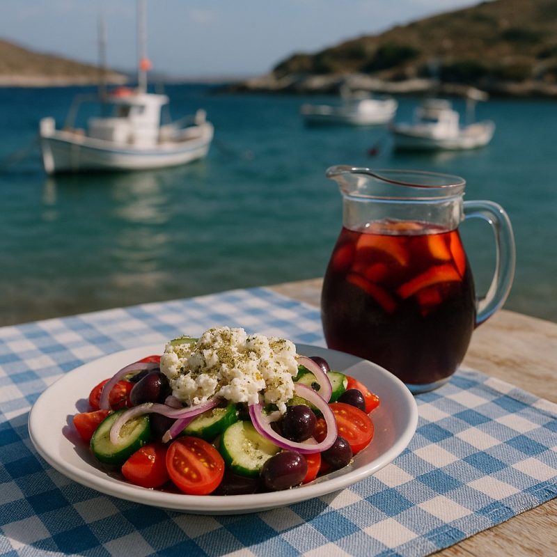 🇬🇷 Görög Saláta – A Mediterrán Nyár a Tányérodon