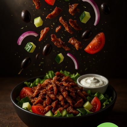 🥗💚 ÚJDONSÁG a fedélzeten – GyrosZöld Saláta!    Keto 450g.