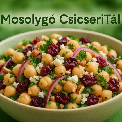 💚 Fetas, áfonyás csicseriborsó saláta citrusos öntettel