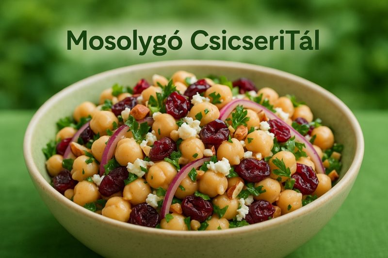 💚 Fetas, áfonyás csicseriborsó saláta citrusos öntettel