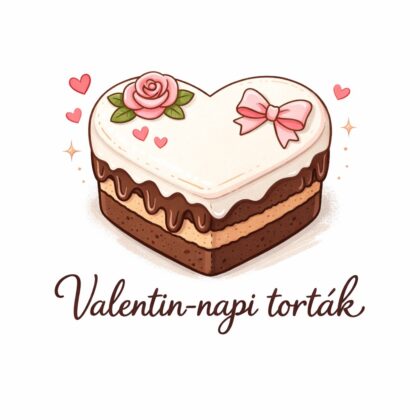 ❤️ Marcipános Csoki Szív – Elegáns Valentin-torta