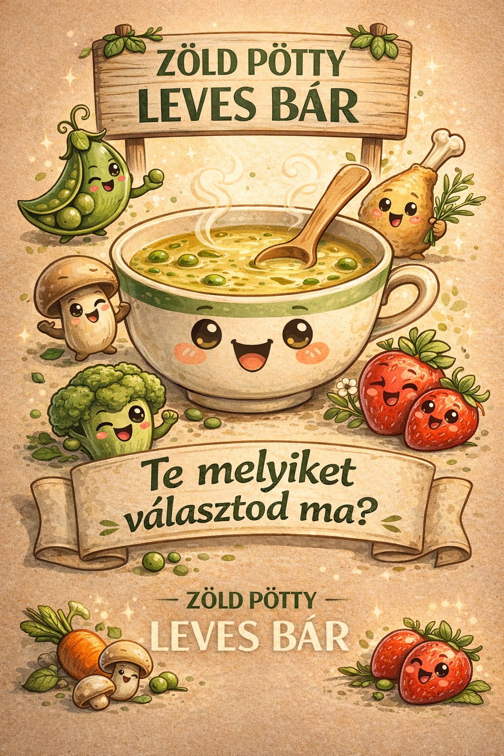 Zöld Pötty Leves Bár