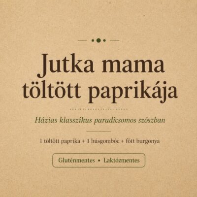 Jutka mama gluténmentes töltött paprikája paradicsomos szószban