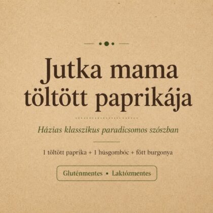 Jutka mama gluténmentes töltött paprikája paradicsomos szószban